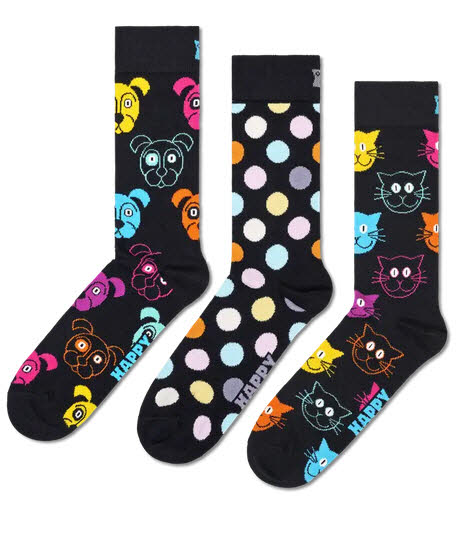 Happy Socks 3-Pack Classic Dog Socks