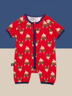 Blade&Rose Highland Cow Short Sleeve Romper